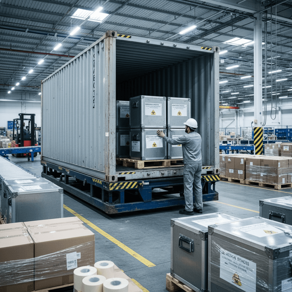 Medical equipment logistics and international shipping